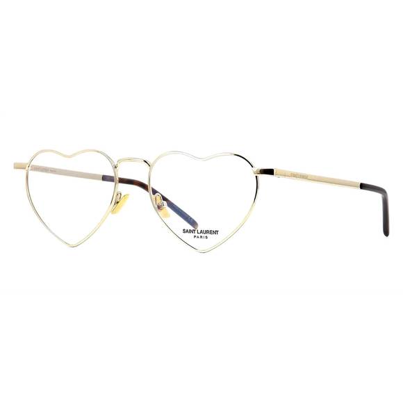 NEW SAINT LAURENT fashion metal eyeglasses in gold - Picture 1 of 3